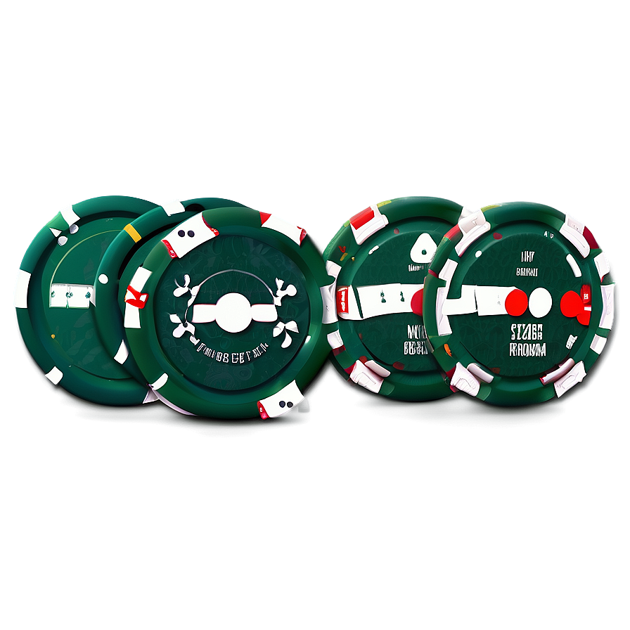 Casino Chips Stacked