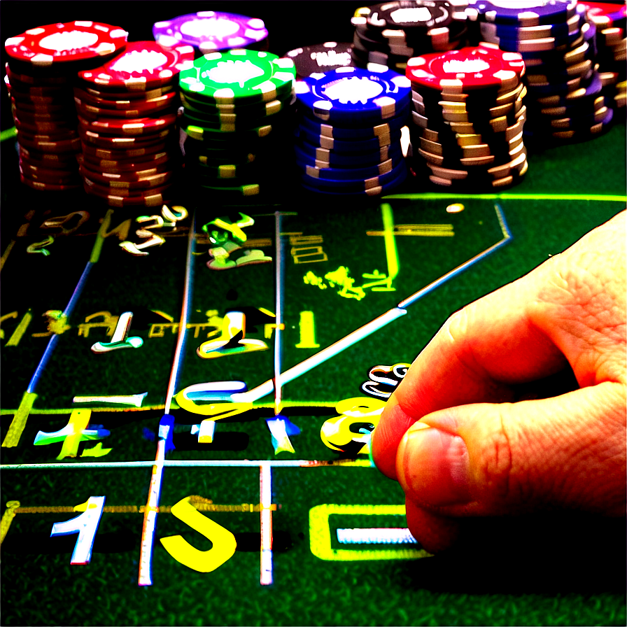 Casino Table Games Chips Hand Placement