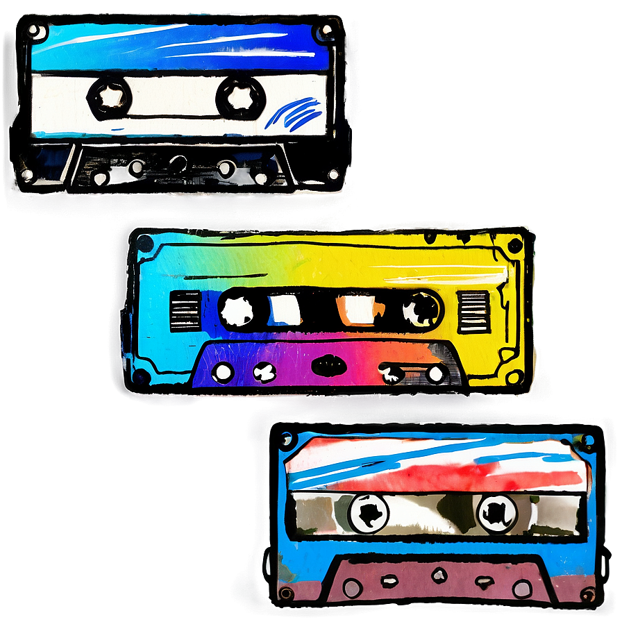 Cassette Tape Sketch Png Yis45