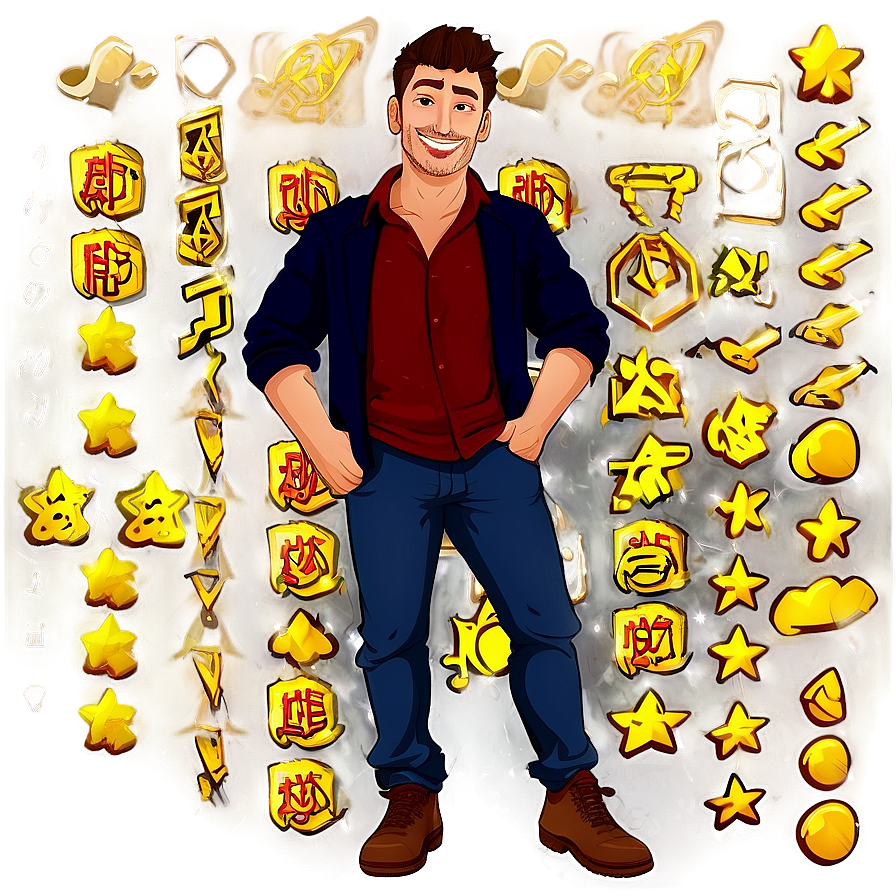 Cast Cartoon Style PNG 06202024 PNG with transparent background
