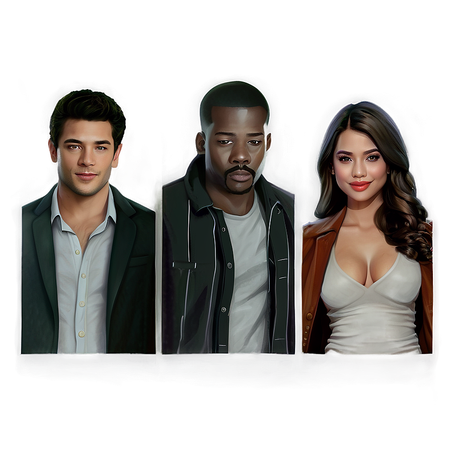 Cast Illustration PNG nci20 PNG with transparent background