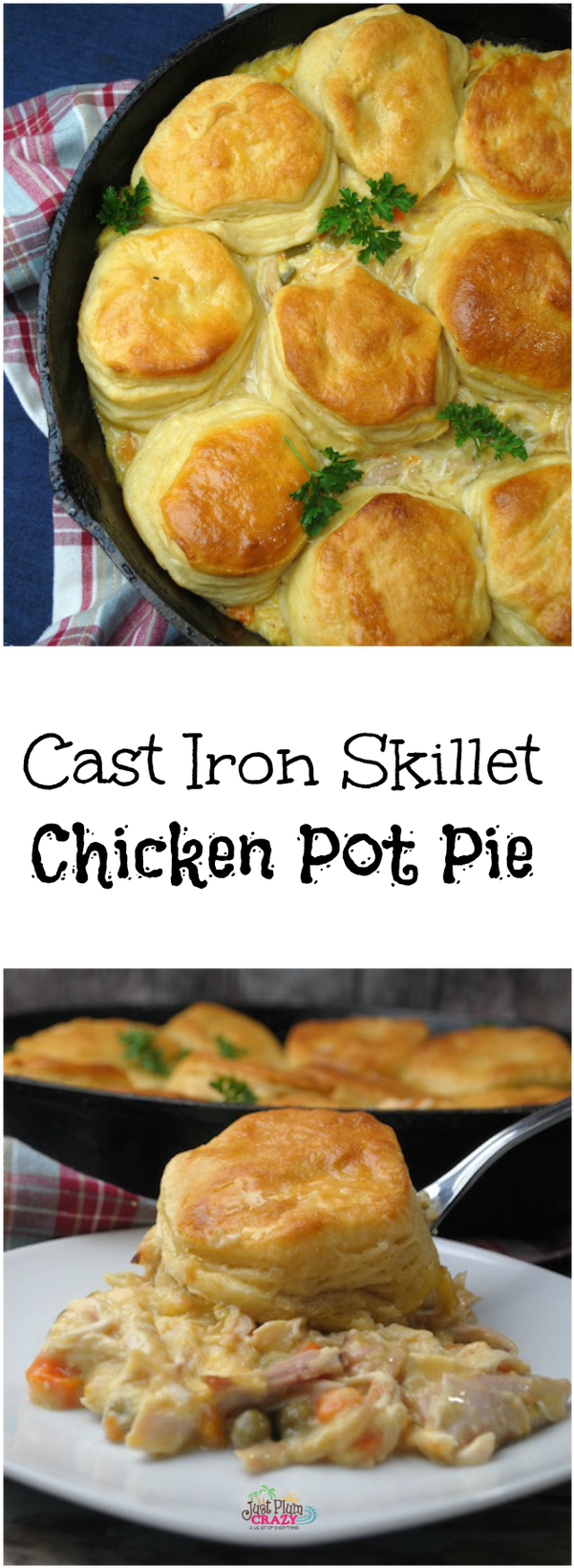 Cast Iron Skillet Chicken Pot Pie PNG with transparent background