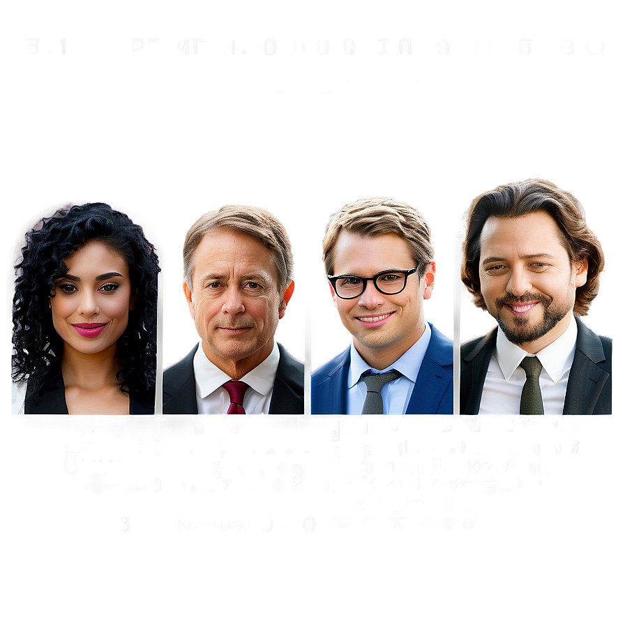 Cast with Signature PNG 06202024 PNG with transparent background