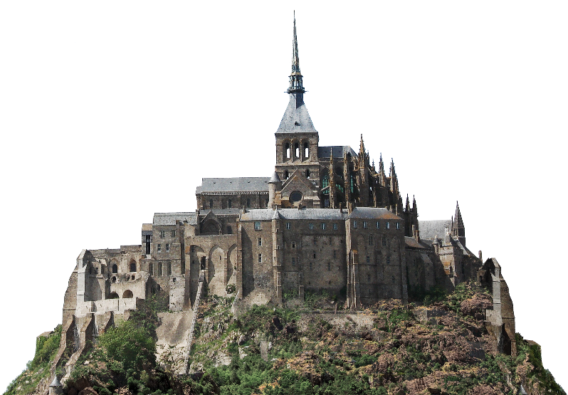 Castle Fortress Png Clipart Free Image - Mont Saint-michel, Transparent Png PNG with transparent background