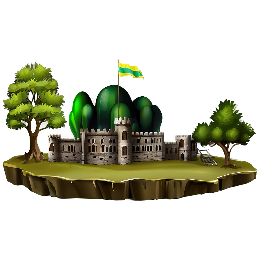 Castle In Forest Png Wwc