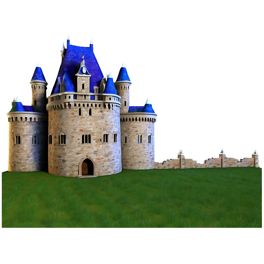 Castle In Meadow Png 05032024