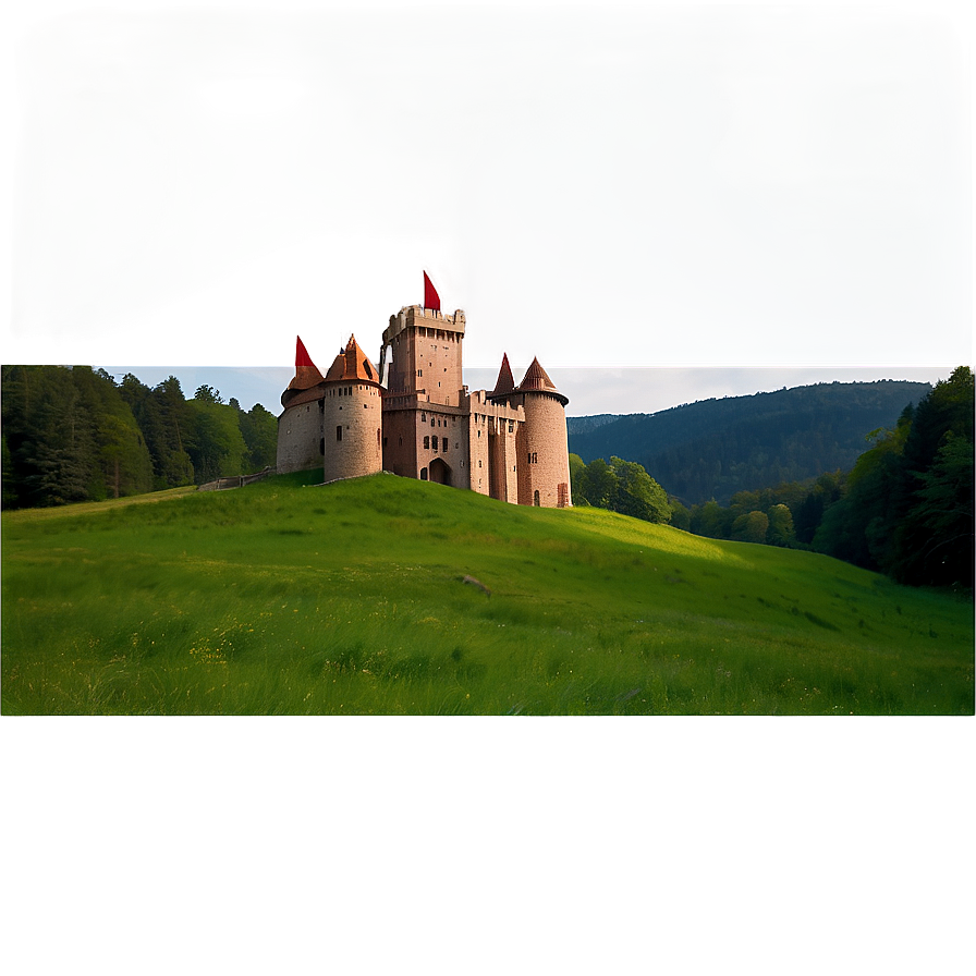 Castle In Meadow Png 93