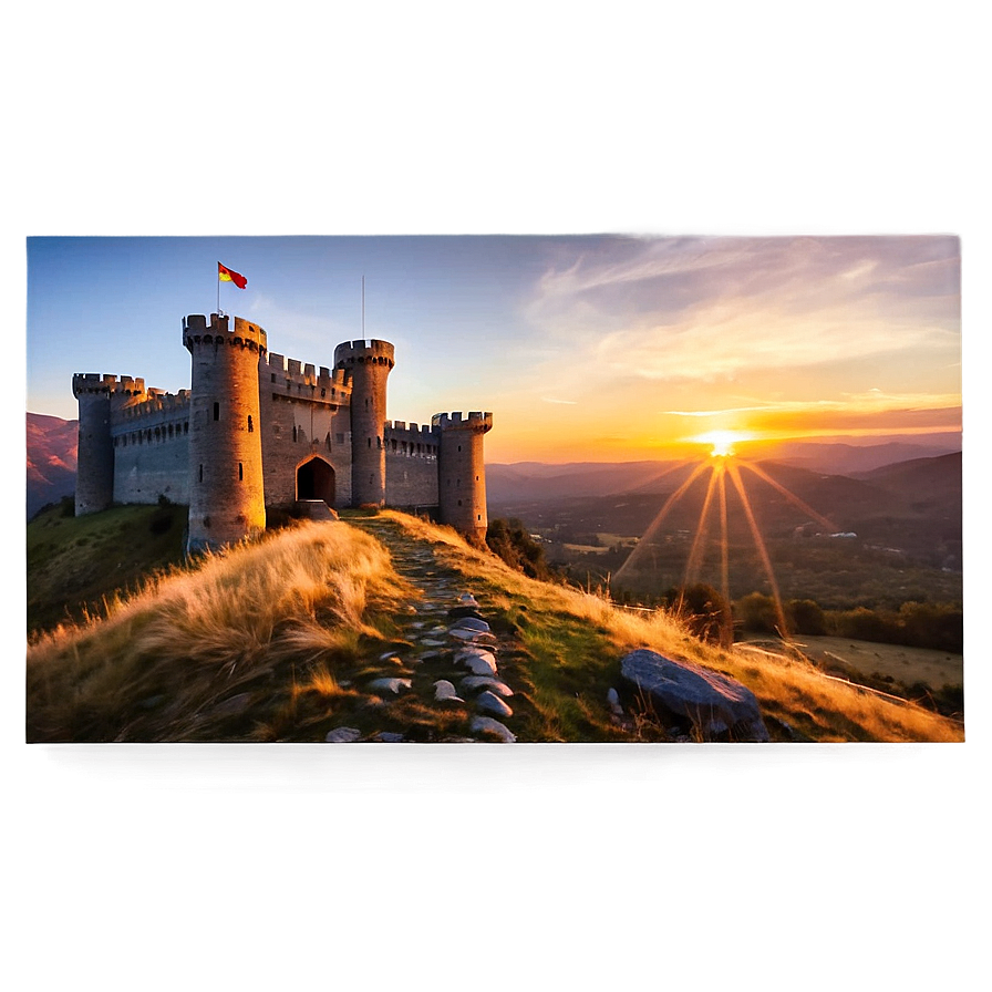 Castle In Sunset Png Vwi