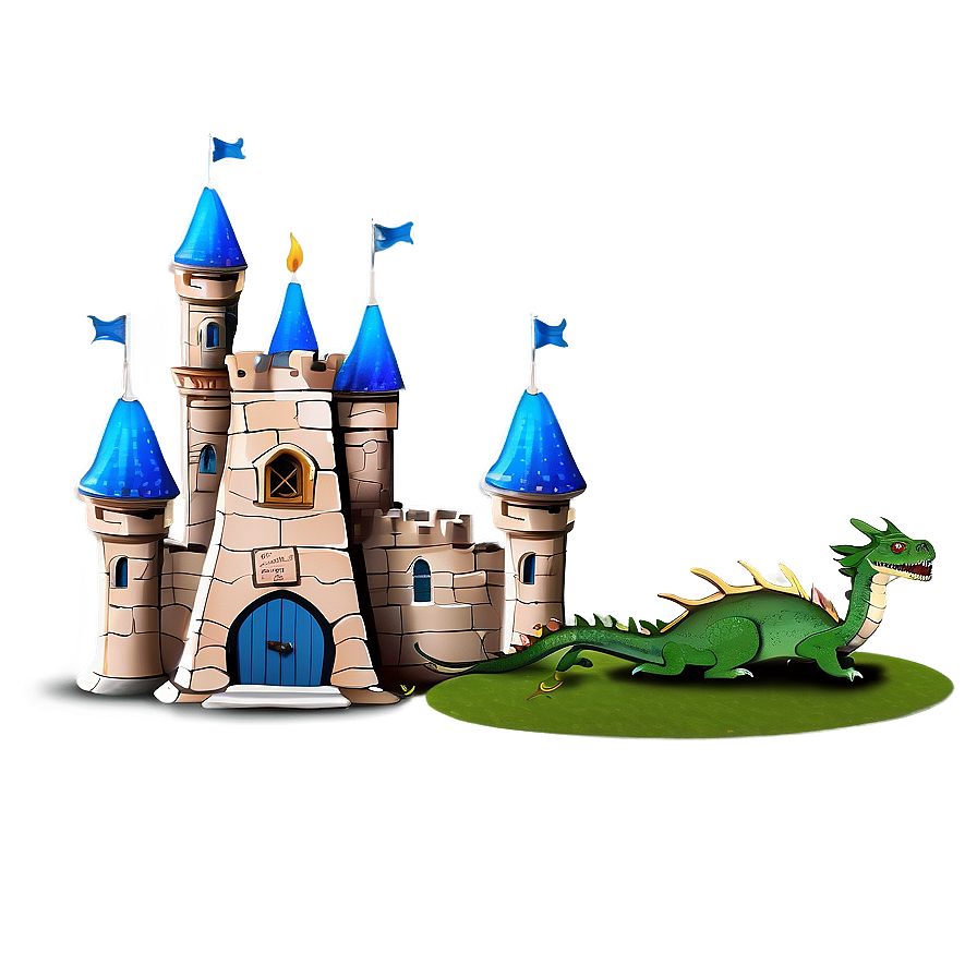 Castle With Dragons Png 8