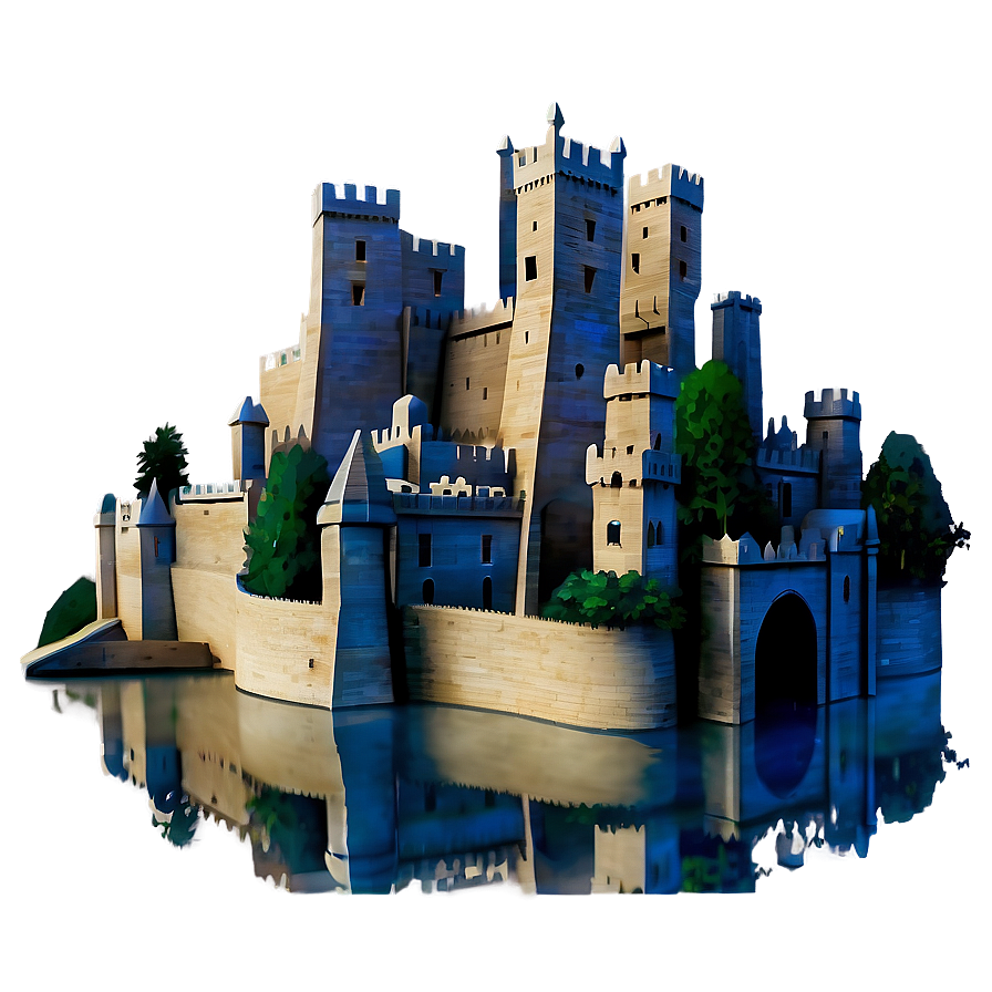 Castle With Moat Png 10