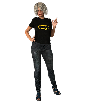 Casual Batman Fan3 D Character