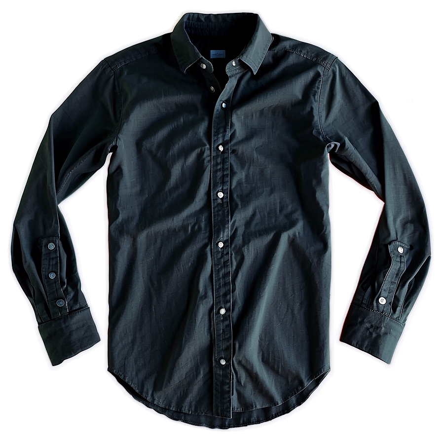 Casual Black Shirt Png 26