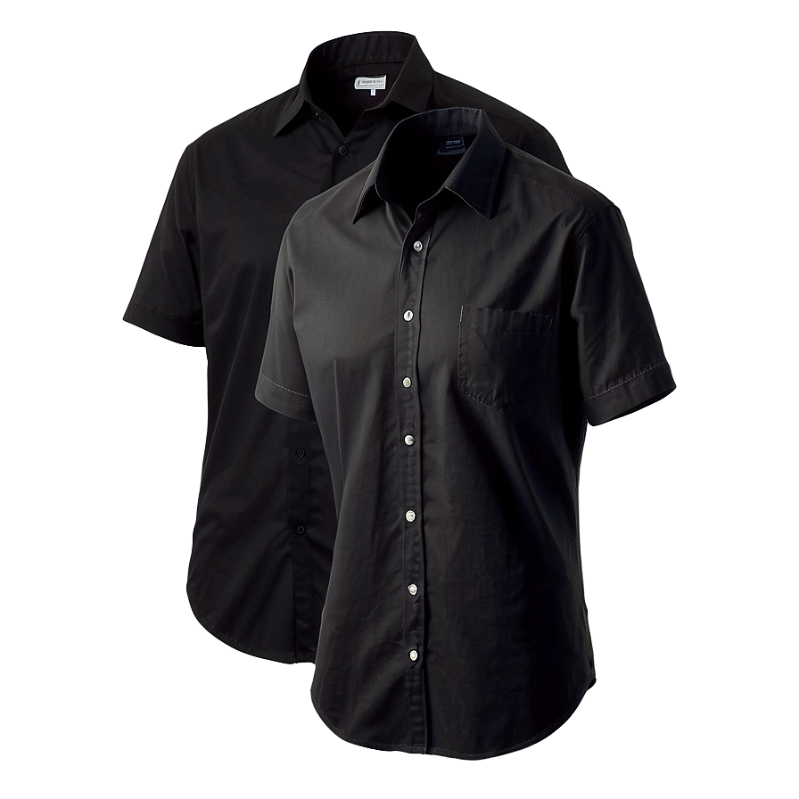 Casual Black Shirt PNG otj51 PNG with transparent background