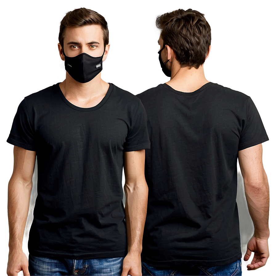 Casual Black T Shirt PNG 05252024 PNG image with a transparent background, free high-resolution download