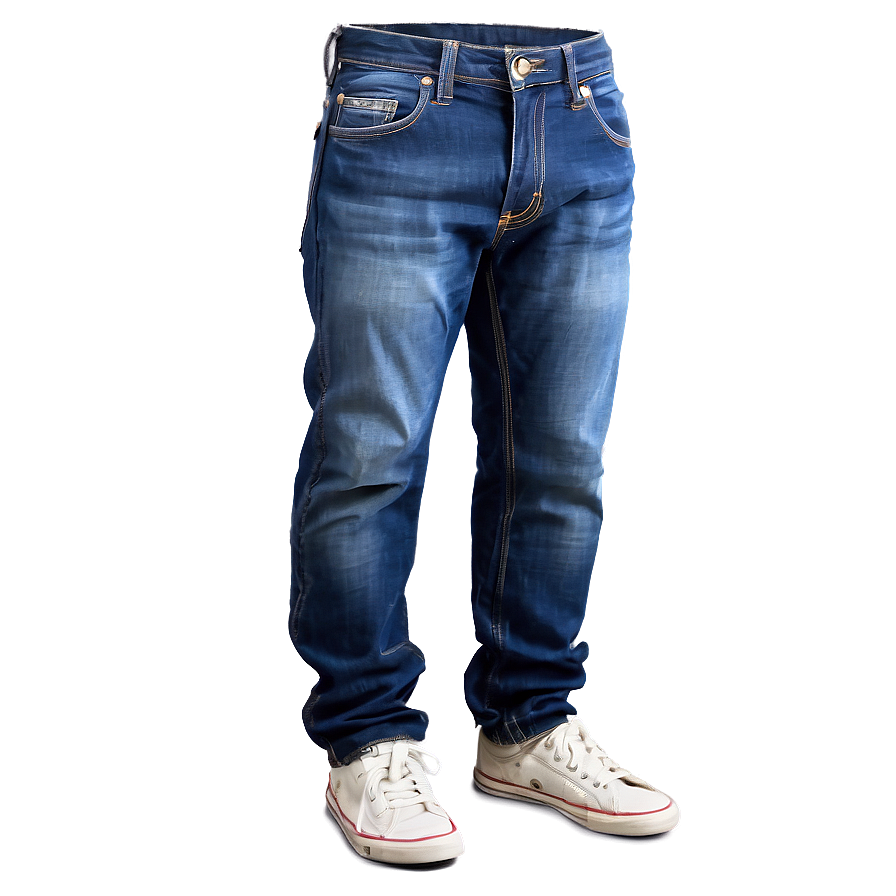 Casual Blue Denim Pants Png Nfv