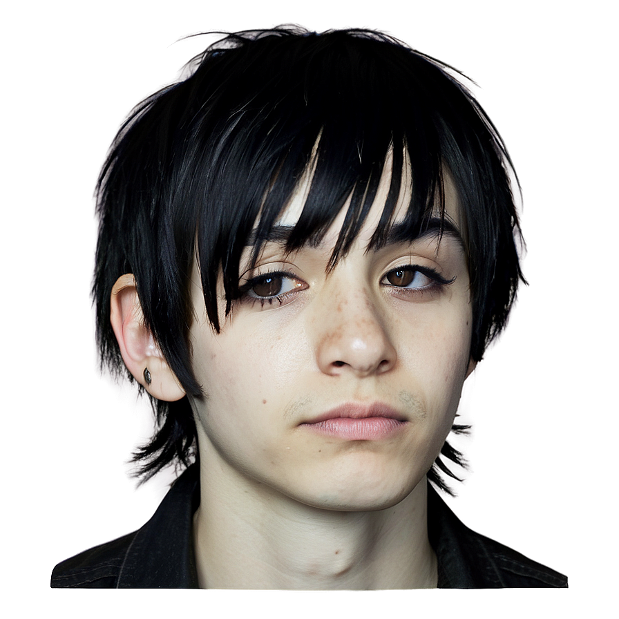 Casual Emo Hair Look Png 05252024