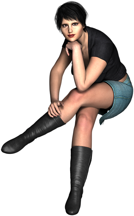 Casual Female Pose3 D Render