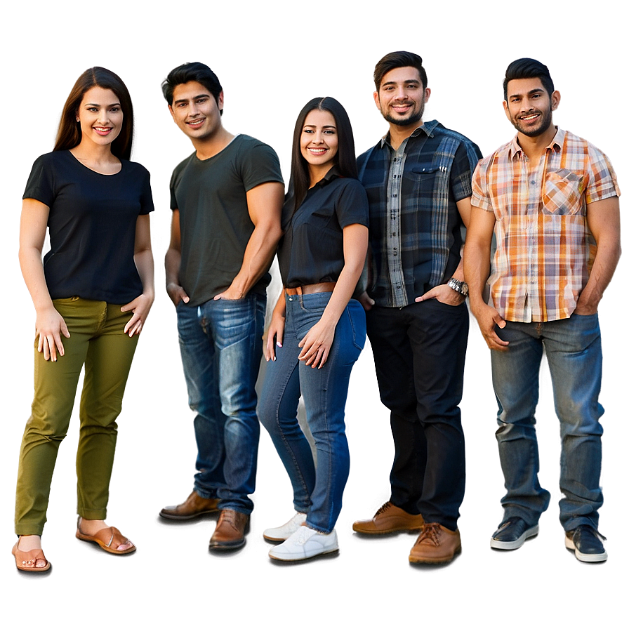 Casual People Standing PNG hiy1 PNG image with a transparent background, free high-resolution download