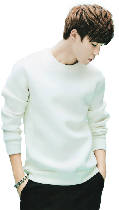 Casual Style Jimin PNG with transparent background