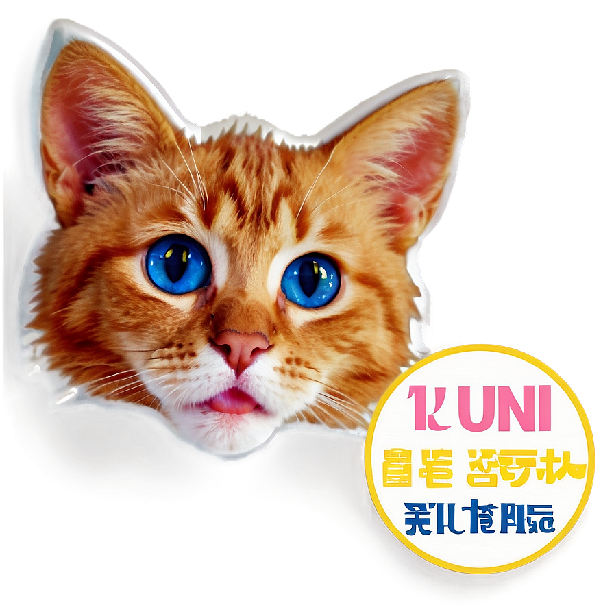 Cat Ear Sticker Png 06212024