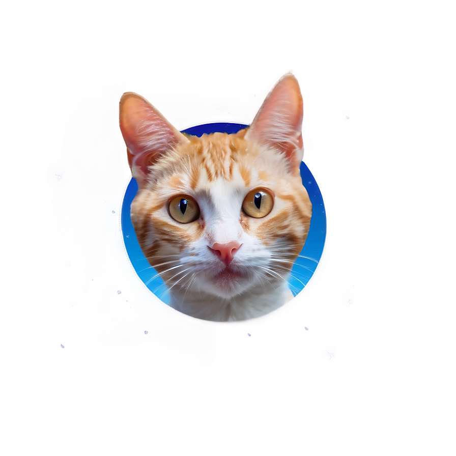 Cat Face In Space Png 06122024