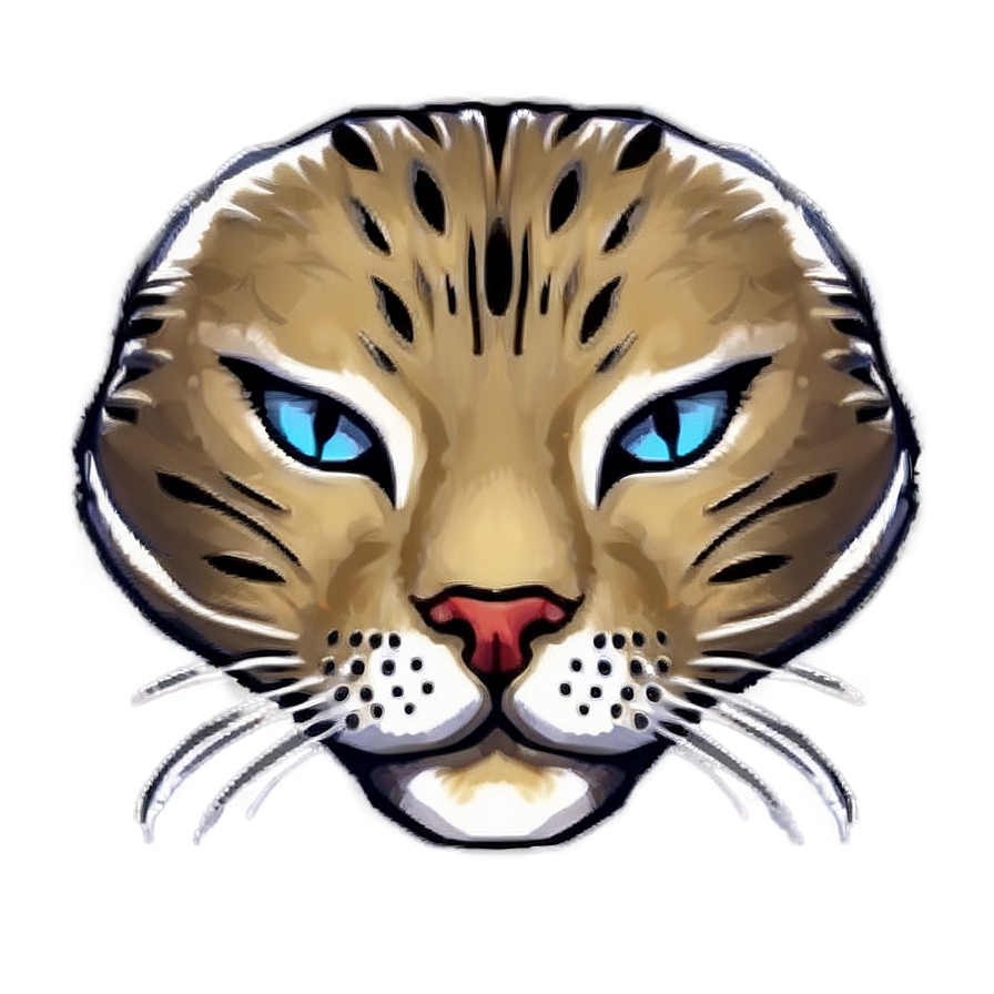 Cat Face Outline Png Lod4