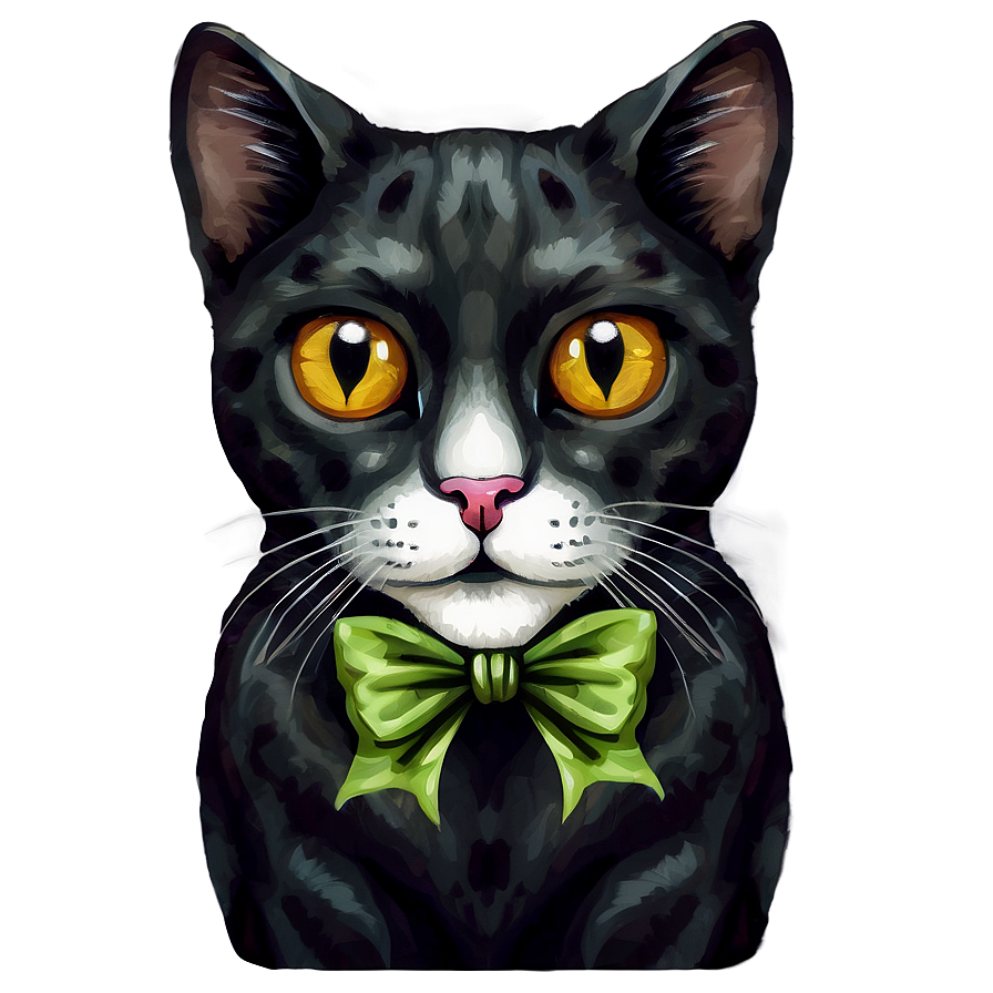 Cat Face With Bow Png Bml92