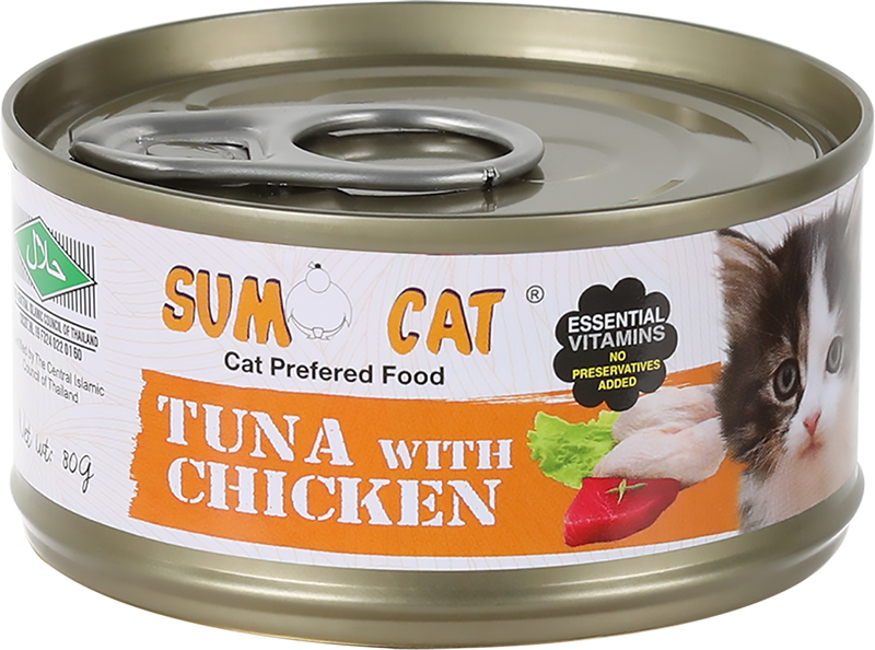 Cat Food Tuna Chicken Can