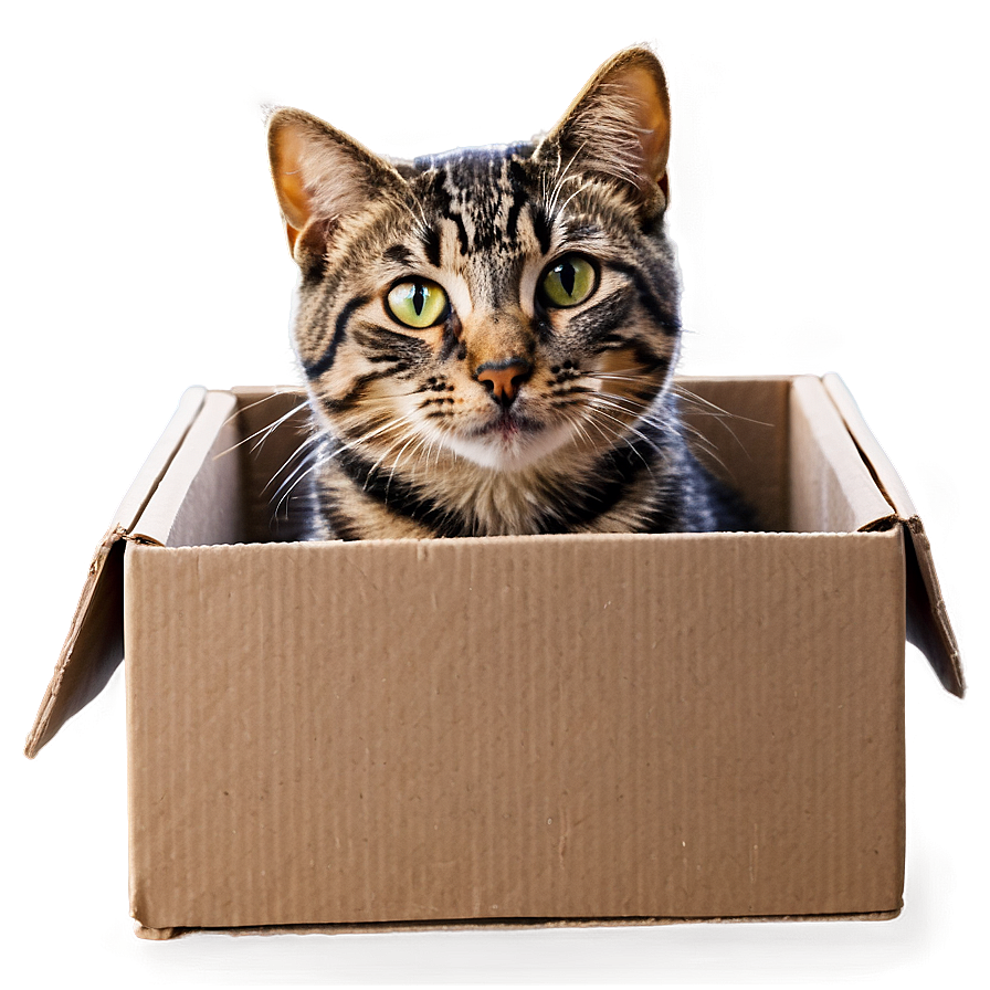 Cat In Box Png 05232024