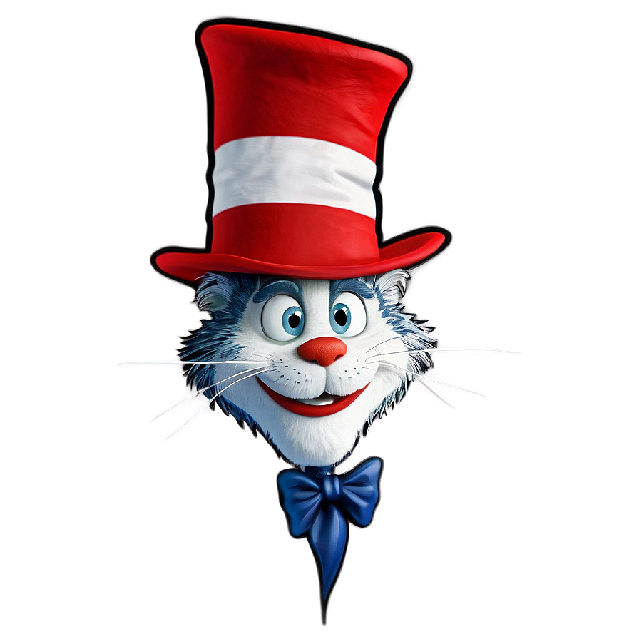 Cat In The Hat Expression Png 05252024