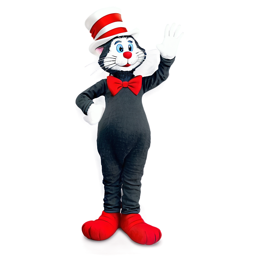 Cat In The Hat Standing Png Ghd7