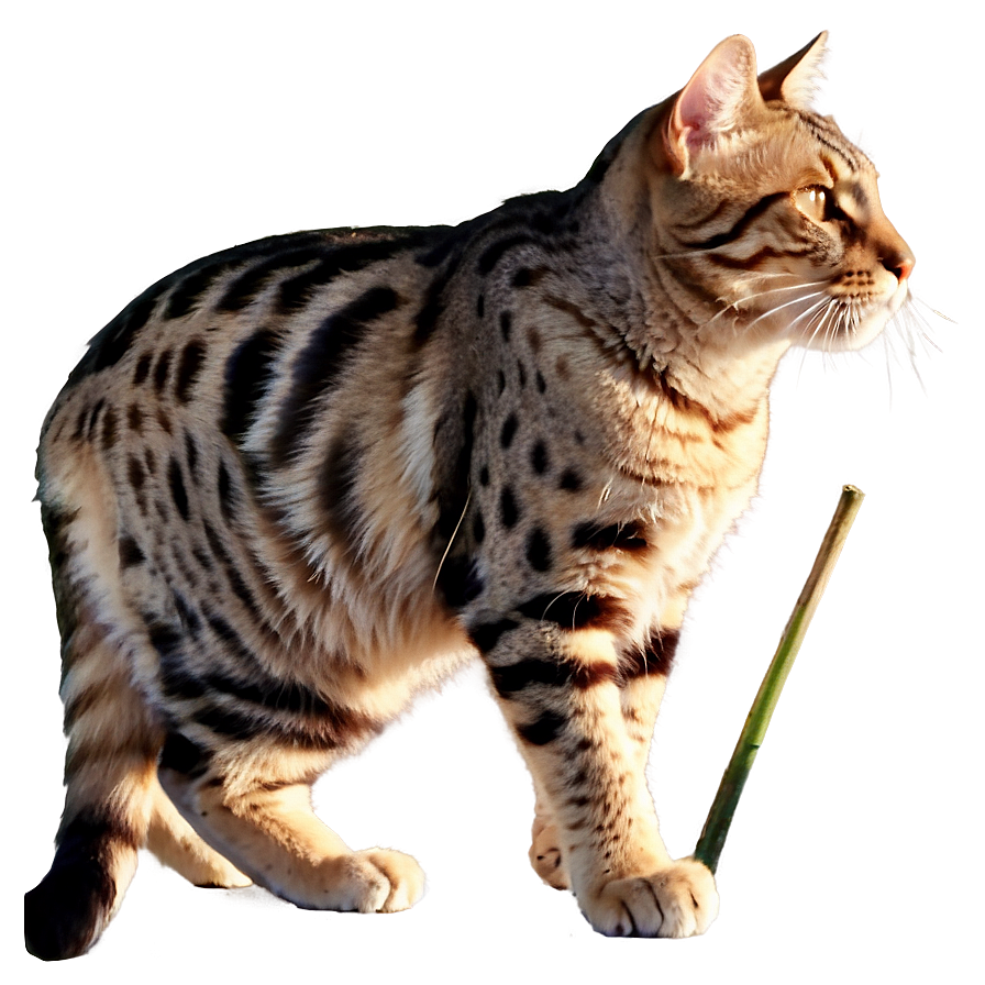 Cat On The Prowl Png D