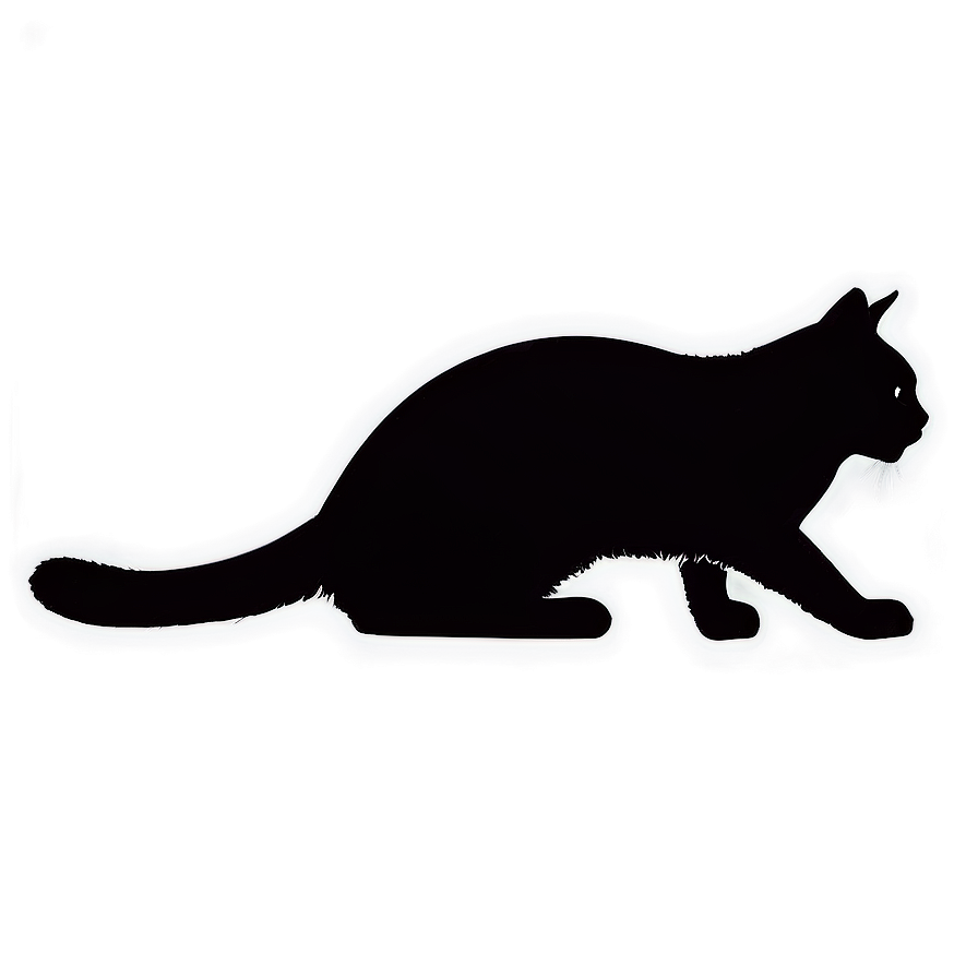 Cat Silhouette Profile Png A