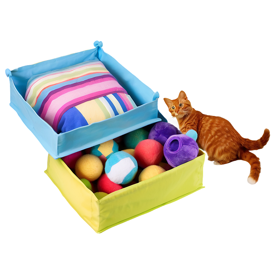 Cat Toy Box Assortment Png 49