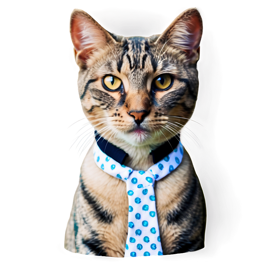 Cat With Bow Tie Png B