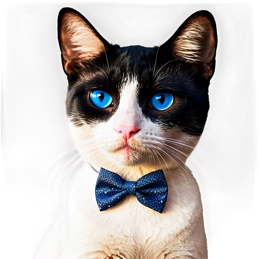 Cat With Bow Tie Png D