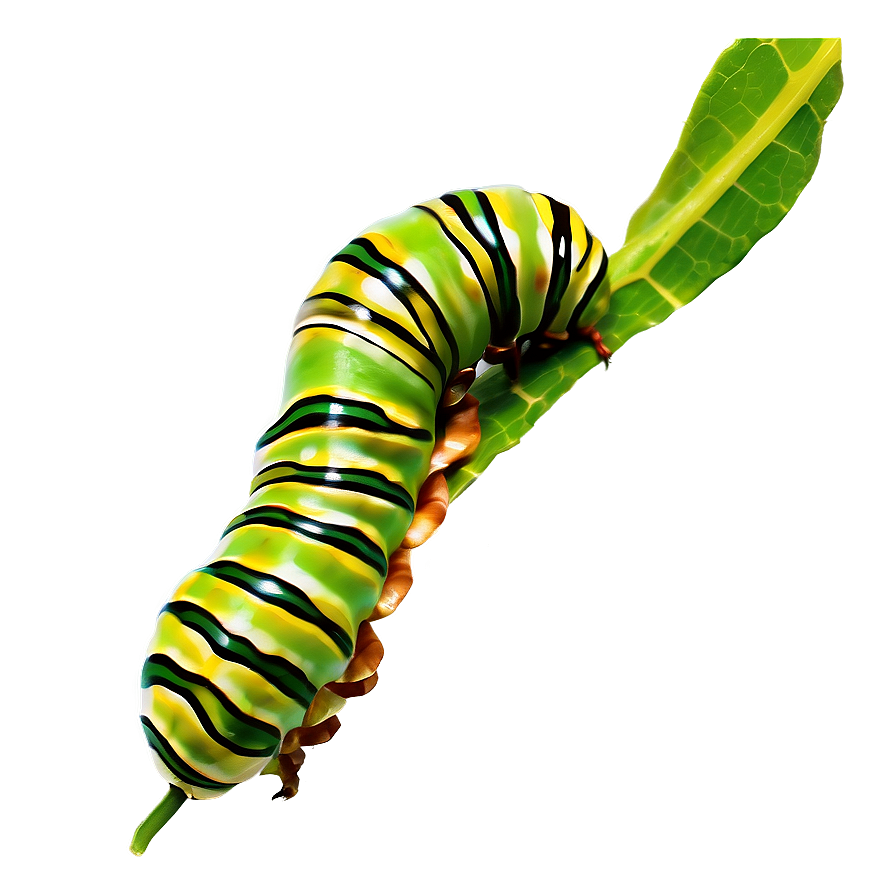 Caterpillar Eating Leaf Png 05232024