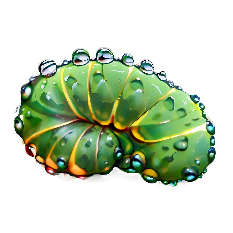 Caterpillar In Dewdrops Png Mxh