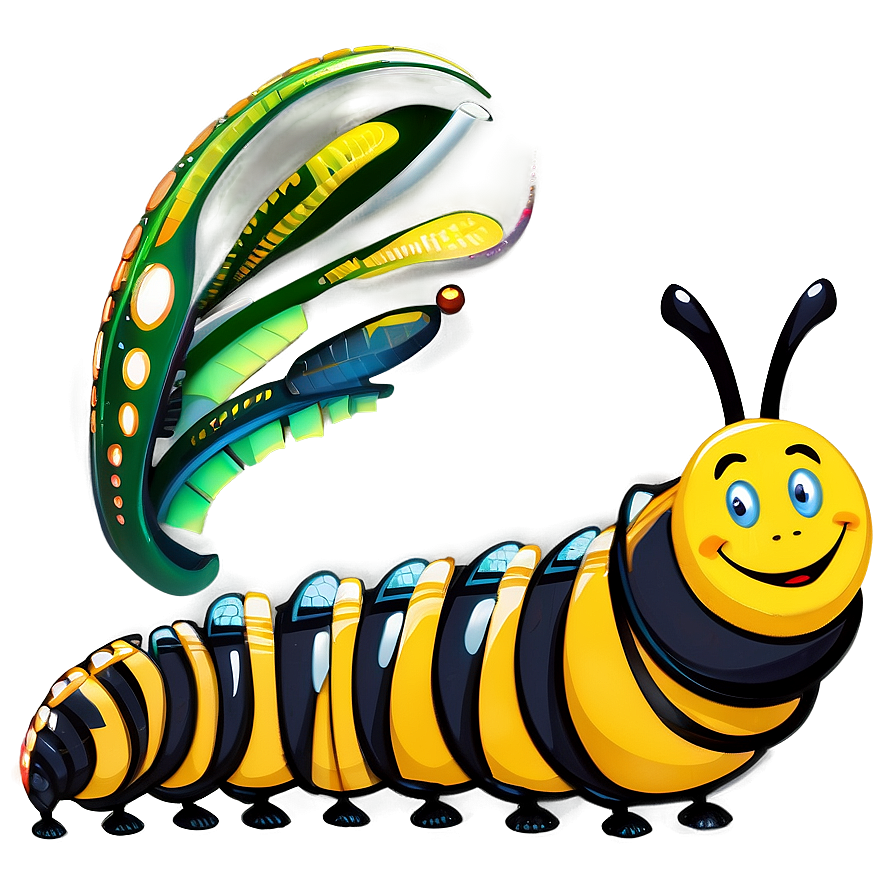 Caterpillar Transformation Sequence Png Obm