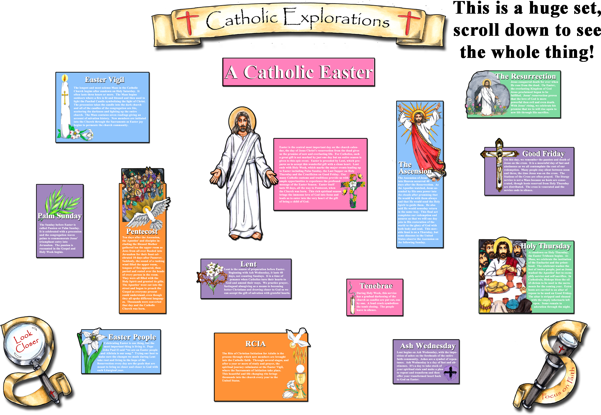 Catholic Easter Exploration Infographic