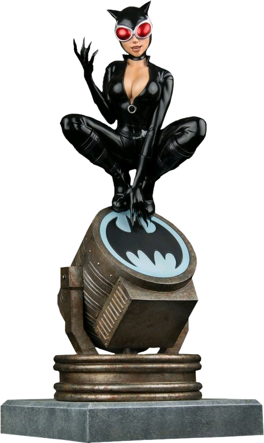Catwoman Bat Signal Statue, HD Png Download PNG with transparent background