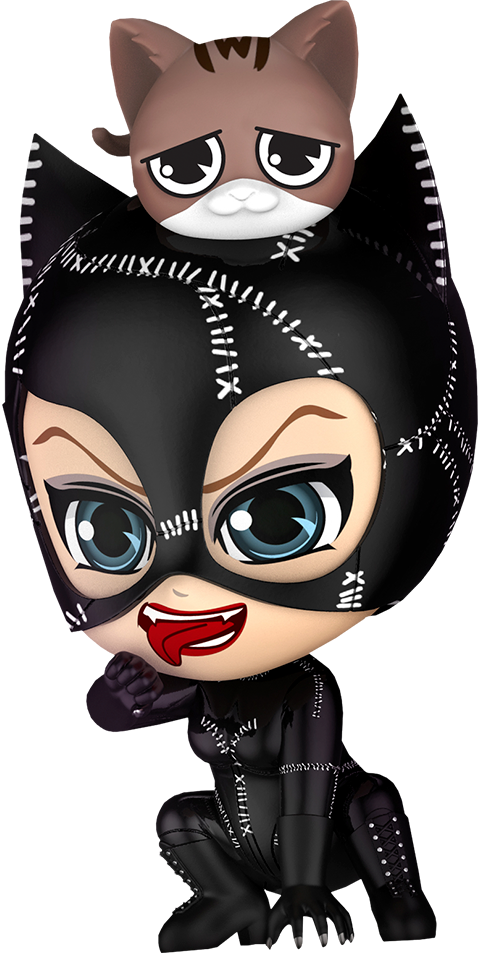 Catwoman Cosbaby Hot Toys Figure Collectible Set - Catwoman, HD Png Download PNG with transparent background