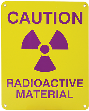 Sign, Caution Radioactive Material - Caution Radioactive Material Sign, HD Png Download PNG with transparent background