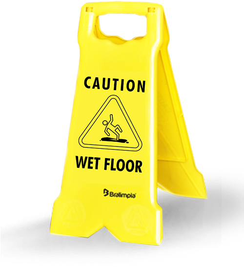 Caution wet floor sign PNG image with a transparent background, free high-resolution download