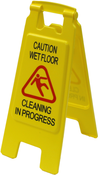 Floor Signs - Yellow - Wet Floor Sign, HD Png Download PNG with transparent background