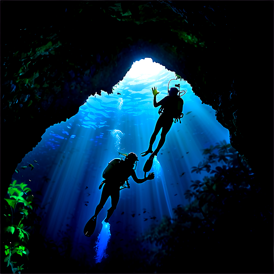 Cave Diving Adventure Png Rbo