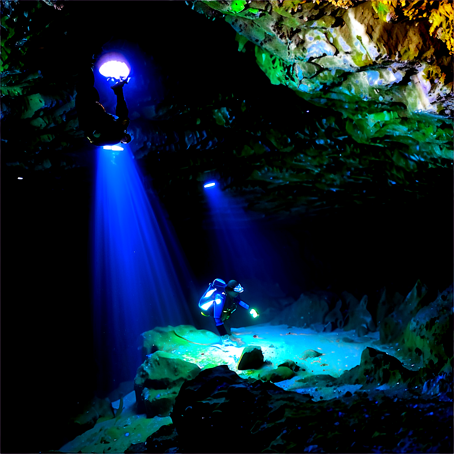 Cave Diving Exploration Png Txg