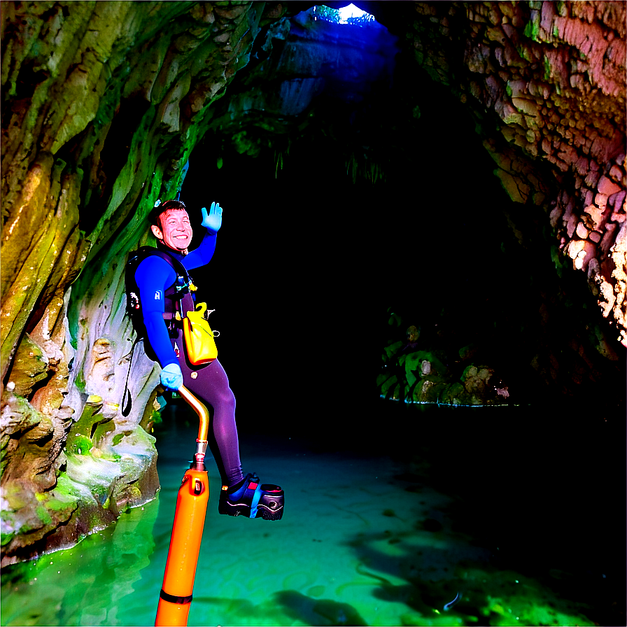 Cave Diving Exploration PNG uwa97 PNG with transparent background