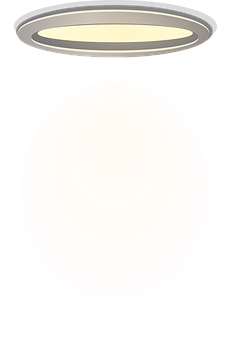 Ceiling Light Illumination PNG with transparent background