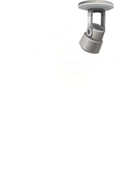 Ceiling Spotlight Illumination Dark Background PNG with transparent background